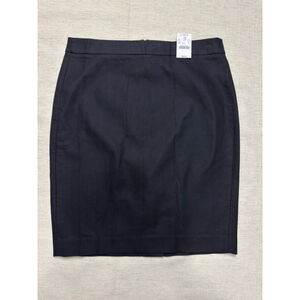 J by J Crew Women’s black skirt 100% cotton size 6 business casual corporate